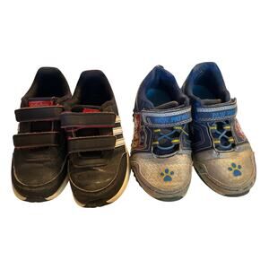 Adidas & Paw Patrol gym sneaker shoes toddler boys size 10 - fair condition